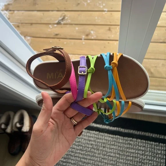 Vibrant Multi-Color Kids Sandals - Picture 3 of 6